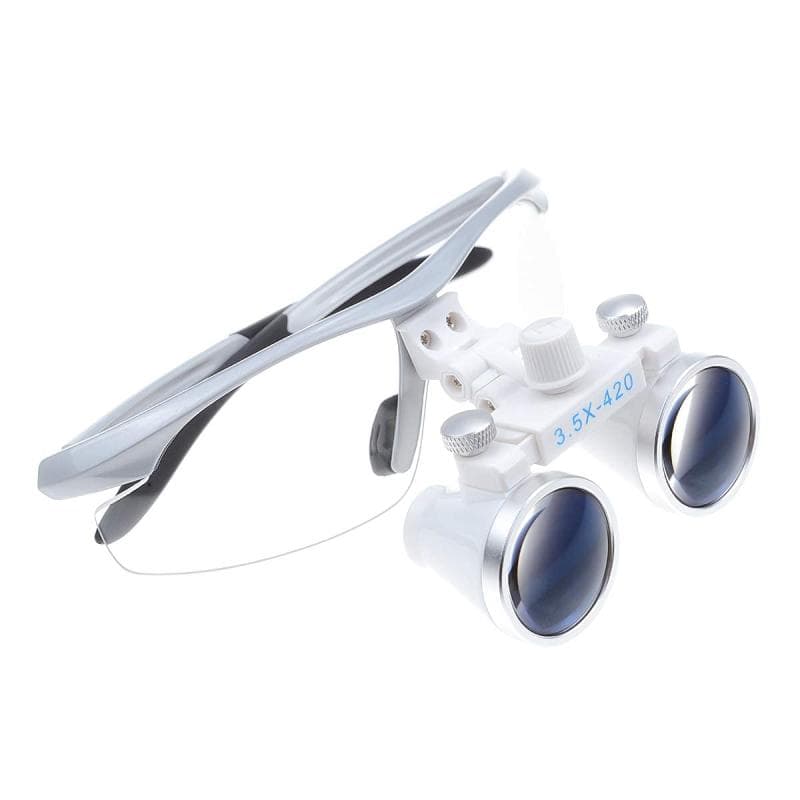 Dental Loupes Magnification 3.5 X 420 Mm Silver
