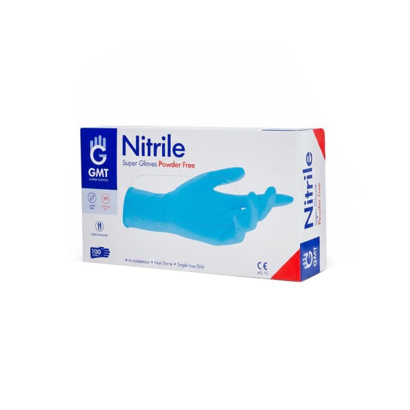GMT Nitrile Gloves Medium Blue