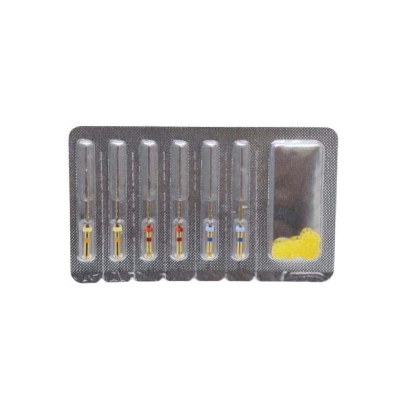 D-File Retreatment Gold Videya Files Kit 6 Pcs