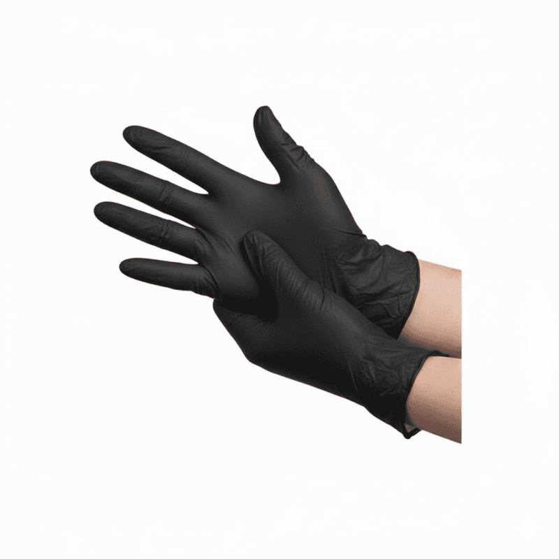 Vinyl Gloves Large Black