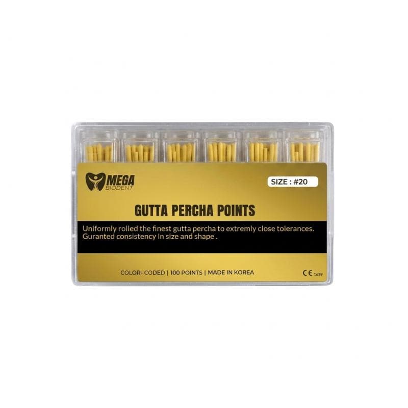 Gutta Percha Length Marked #20 Taper 2%