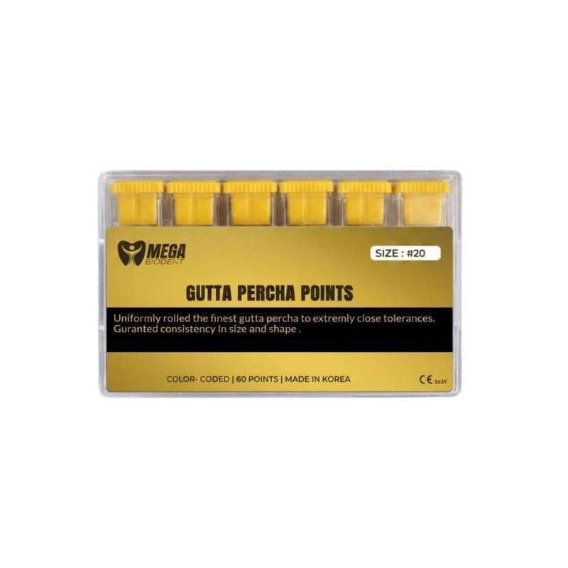 Gutta Percha Length Marked #20 Taper 6%