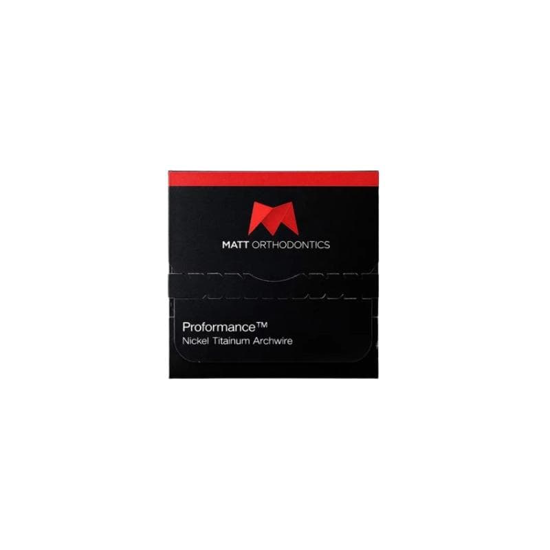 5 x Matt Ortho NiTi Coated ProFormance Rectangular Lower 0.018 x 0.025 + 1 Free