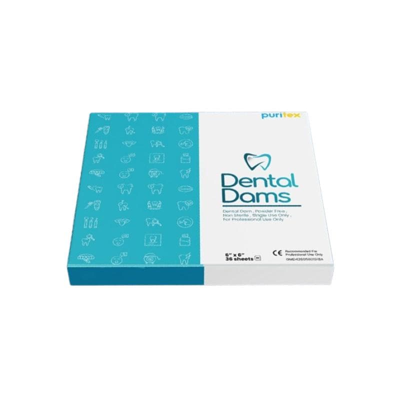 Rubber Dam Sheets 6 x 6 Baby Blue