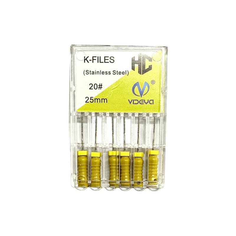 Videya Stainless Steel K-Files #20 - 25 mm