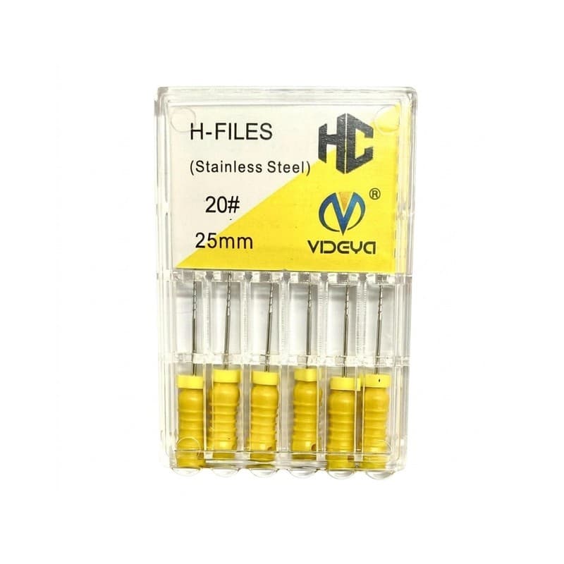 Videya Stainless Steel H-Files #20 - 25 mm