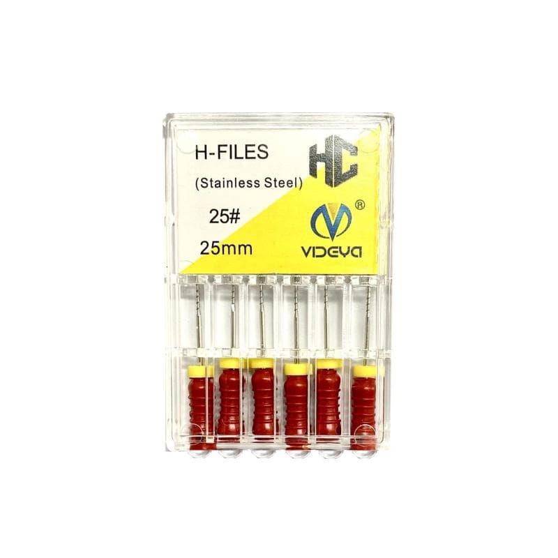 Videya Stainless Steel H-Files #25 - 25 mm