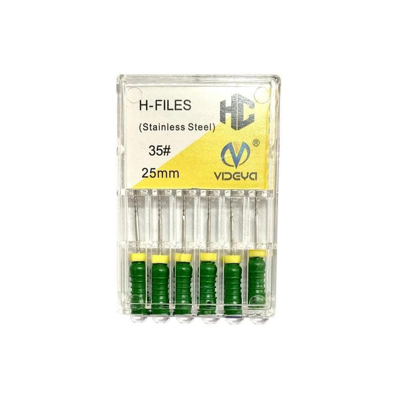 Videya Stainless Steel H-Files #35 - 25 mm