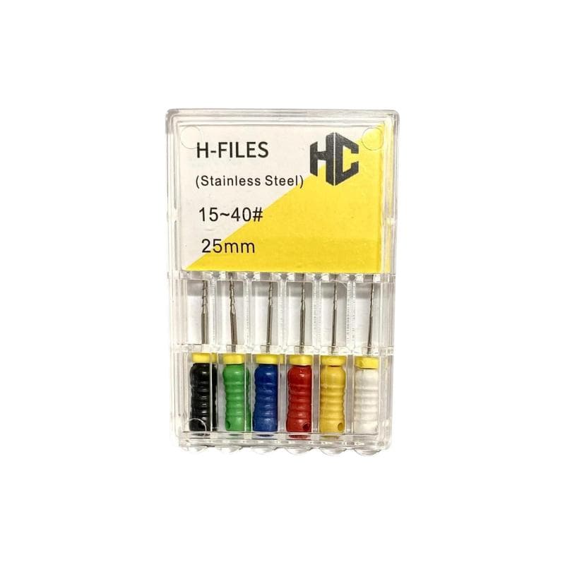 Videya Stainless Steel H-Files #15-40 - 25 mm