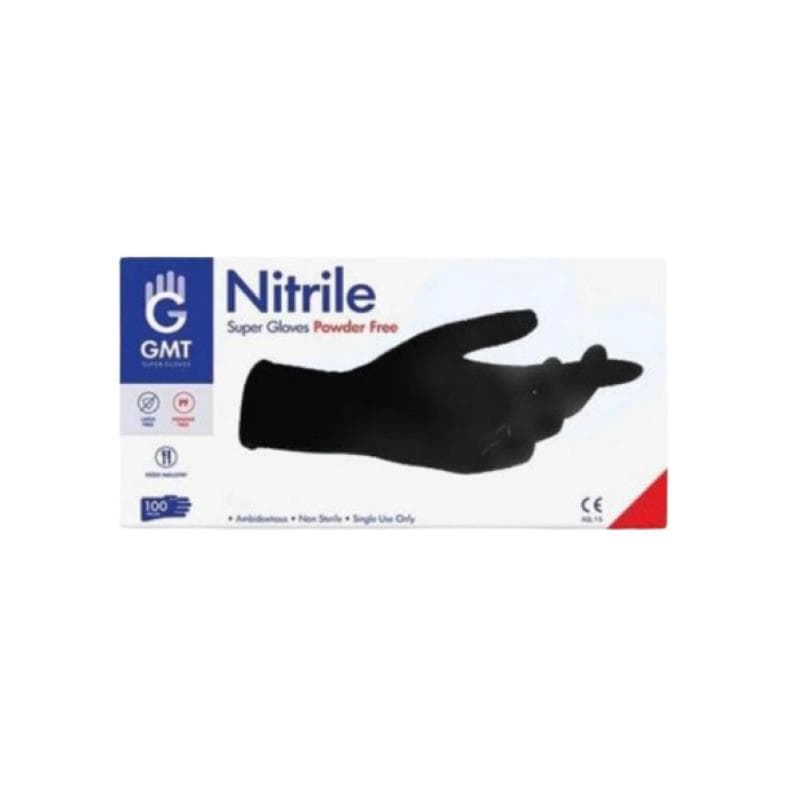 GMT Nitrile Gloves Medium Black