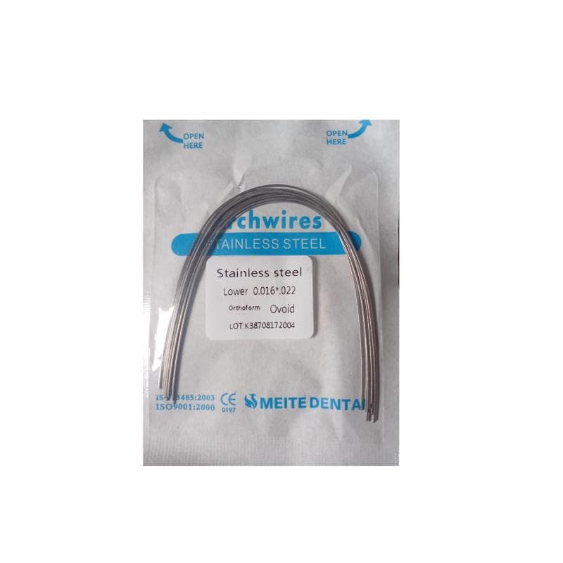 Stainless Steel Ortho Wire Round Lower 0.016 x 0.022 inch