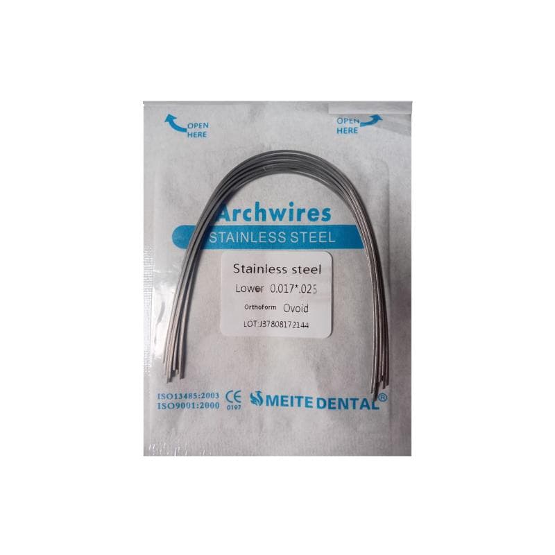 Stainless Steel Ortho Wire Round Lower 0.017 x 0.025 inch