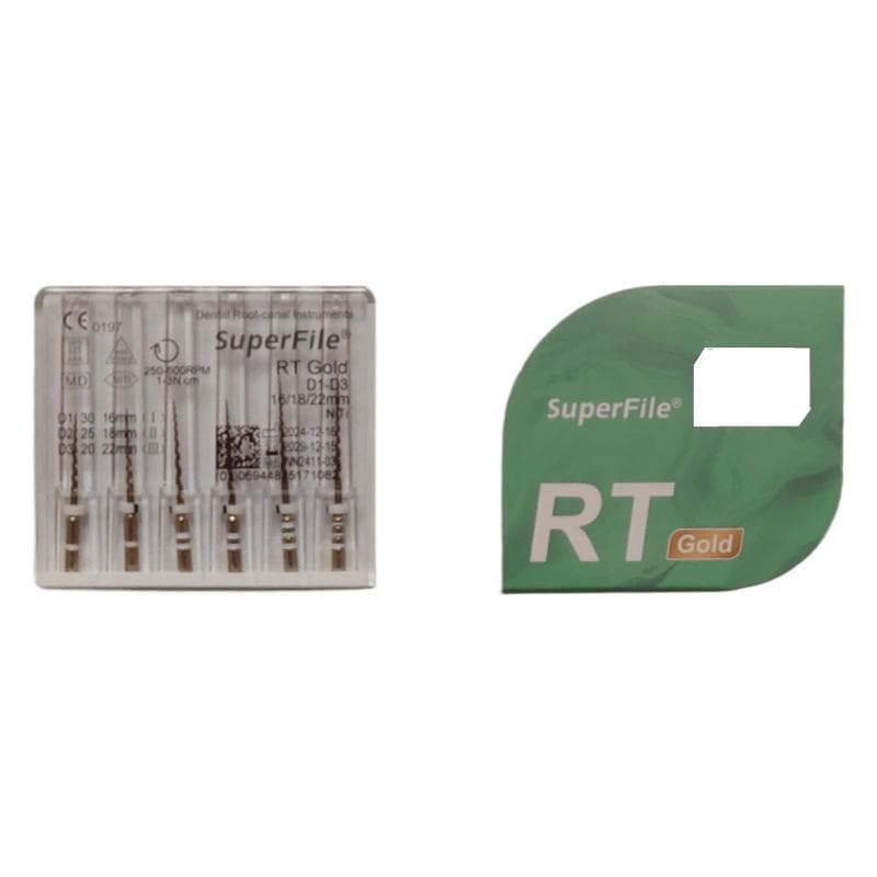 NiTi Superfile Retreatment Files RT D1-D3 Gold