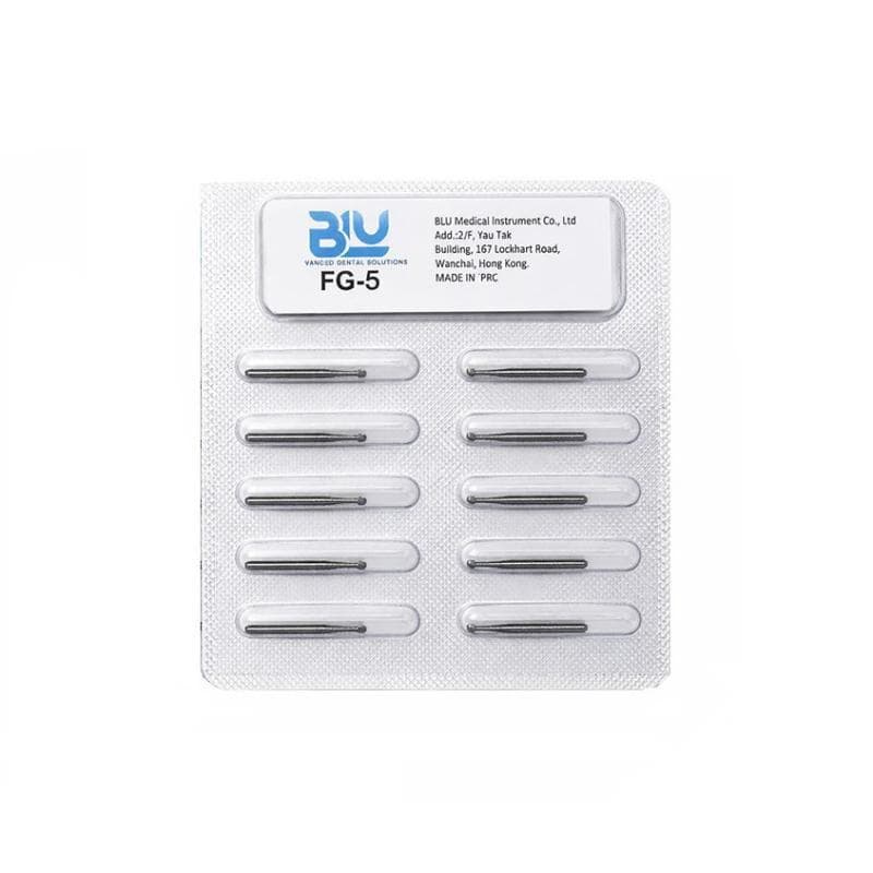 Blu Carbide Burs FG5