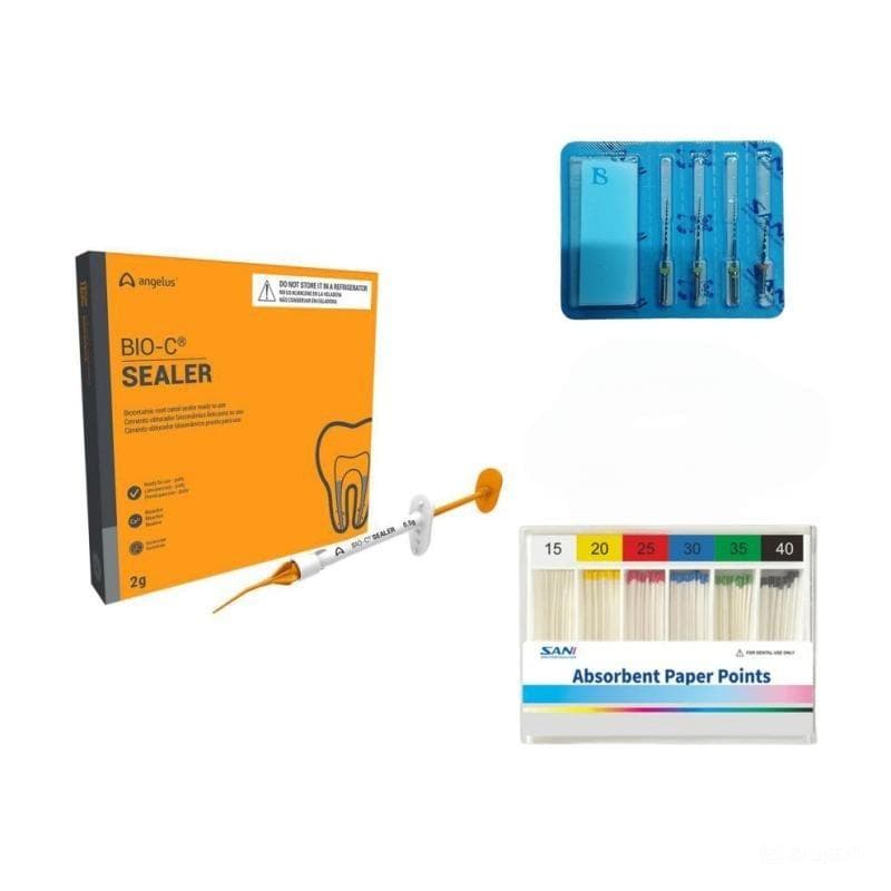 5 x Sani Paper Point Any Size + 3 x Sani Rotary Files Any Size + Angelus BioCeramic Sealer FREE