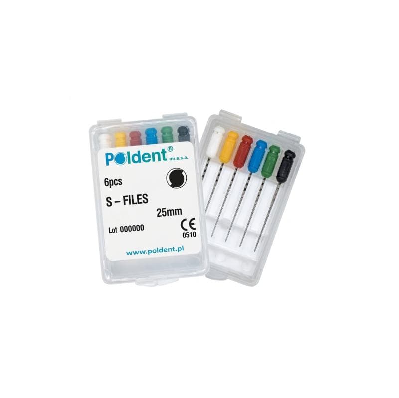 Poldent Endostar S-Files #45-80 Medium - 25 mm