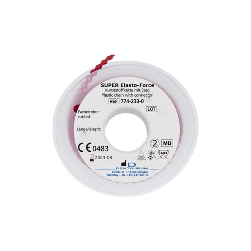 Elasto-Force Plastic Chain Red