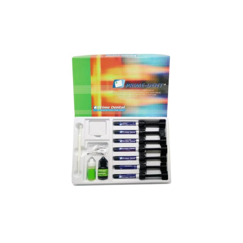 Prime Dent Composite Kit 7 Syringes Assorted