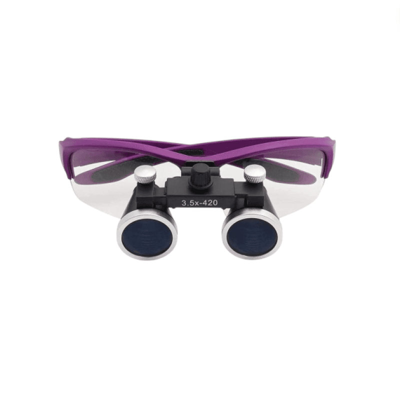 Dental Loupes Magnification 3.5 X 420 Mm Purple